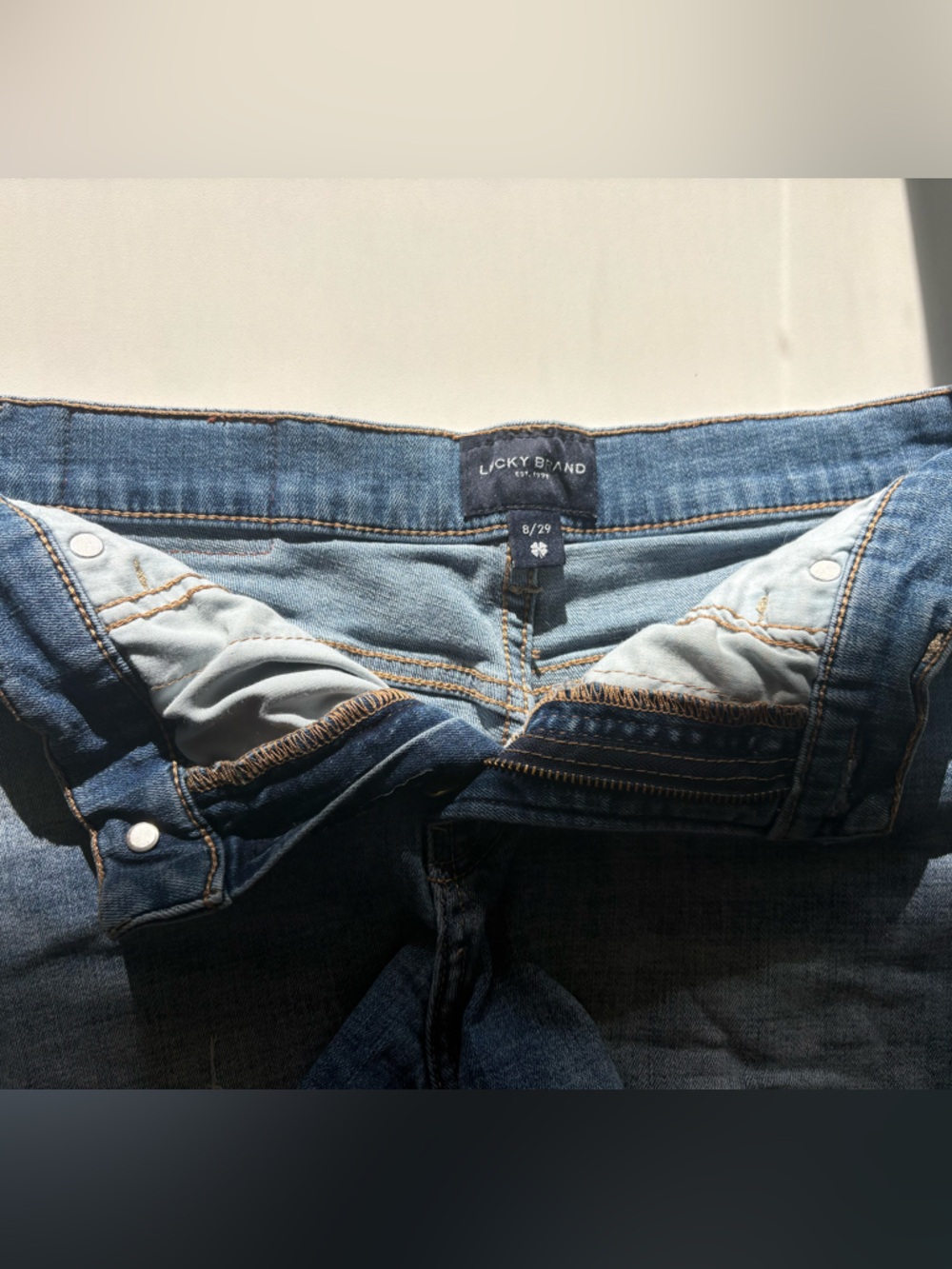 Lucky Brand Denim Cutoff Shorts–Frayed Hem - Picture 2 of 8